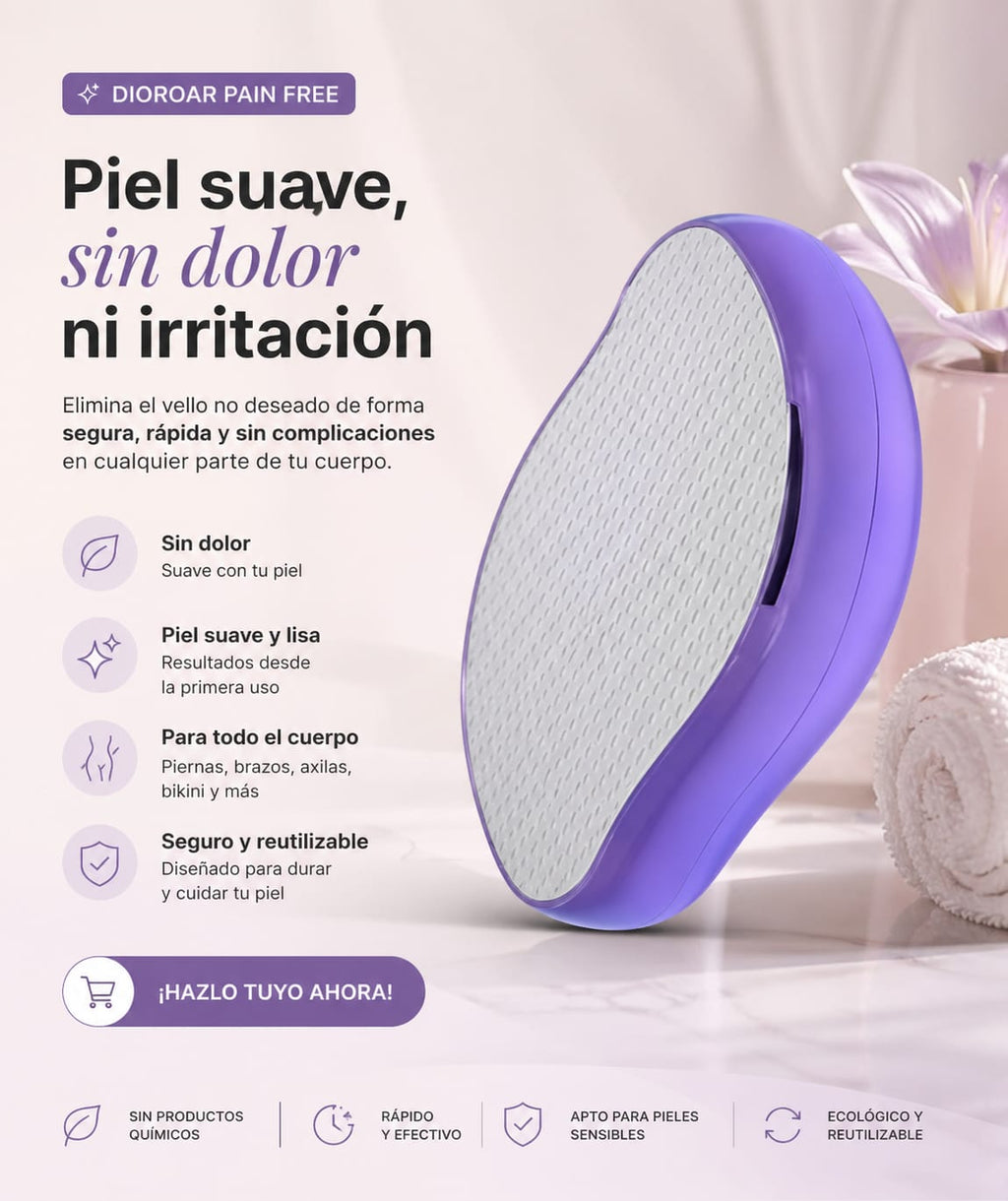 DEPILADORA CRISTAL NANO SIN DOLOR